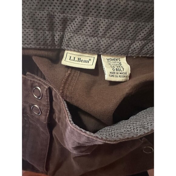 L.L. Bean brown straight leg pants size 10 regular - Picture 7 of 7